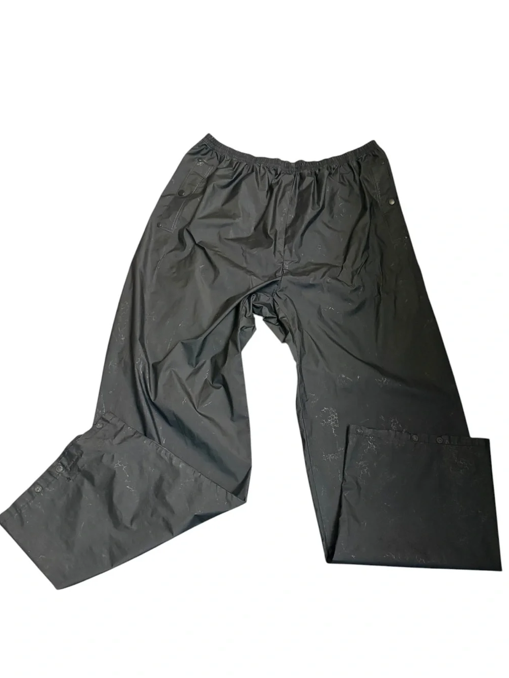 COLUMBIA Men’s Rain Pants SZ XXL Black Elastic Waistband Outdoors